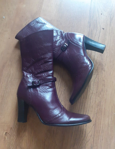 Wrangler burgundy leather mid - wrangler,