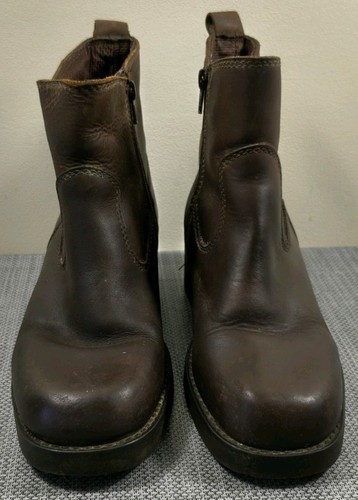 Wrangler brown leather chelsea - brown,