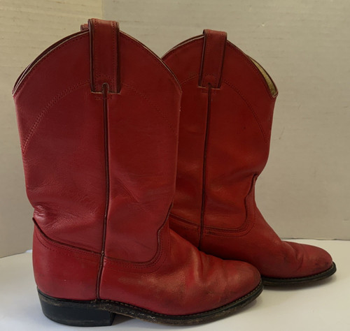Vintage wrangler red leather - wrangler,