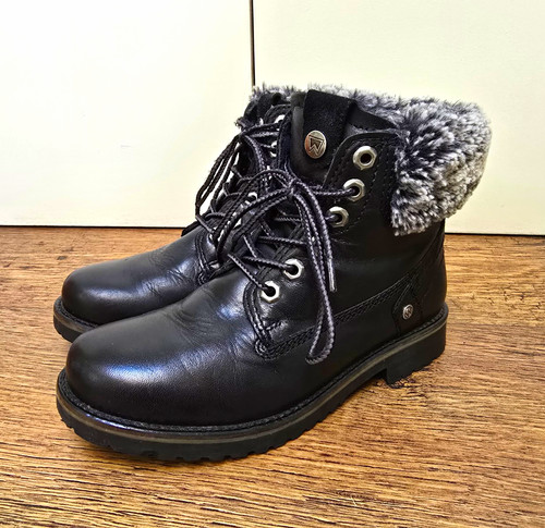 Wrangler black leather faux - black,