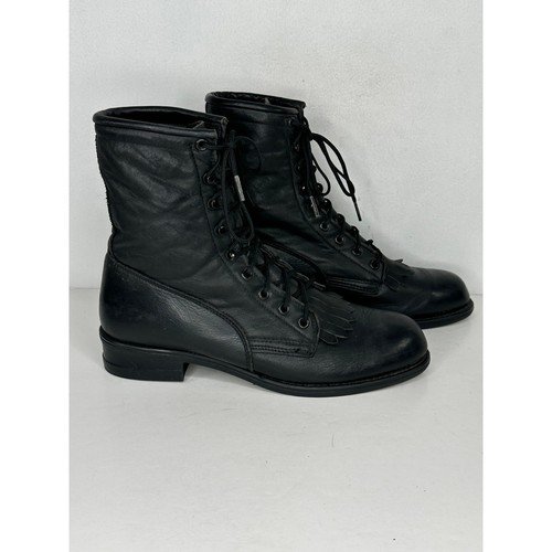 Wrangler black leather lace - black,