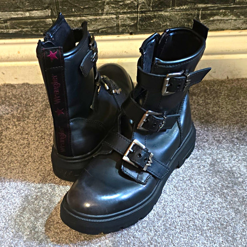 Wrangler womens black leather - wrangler,